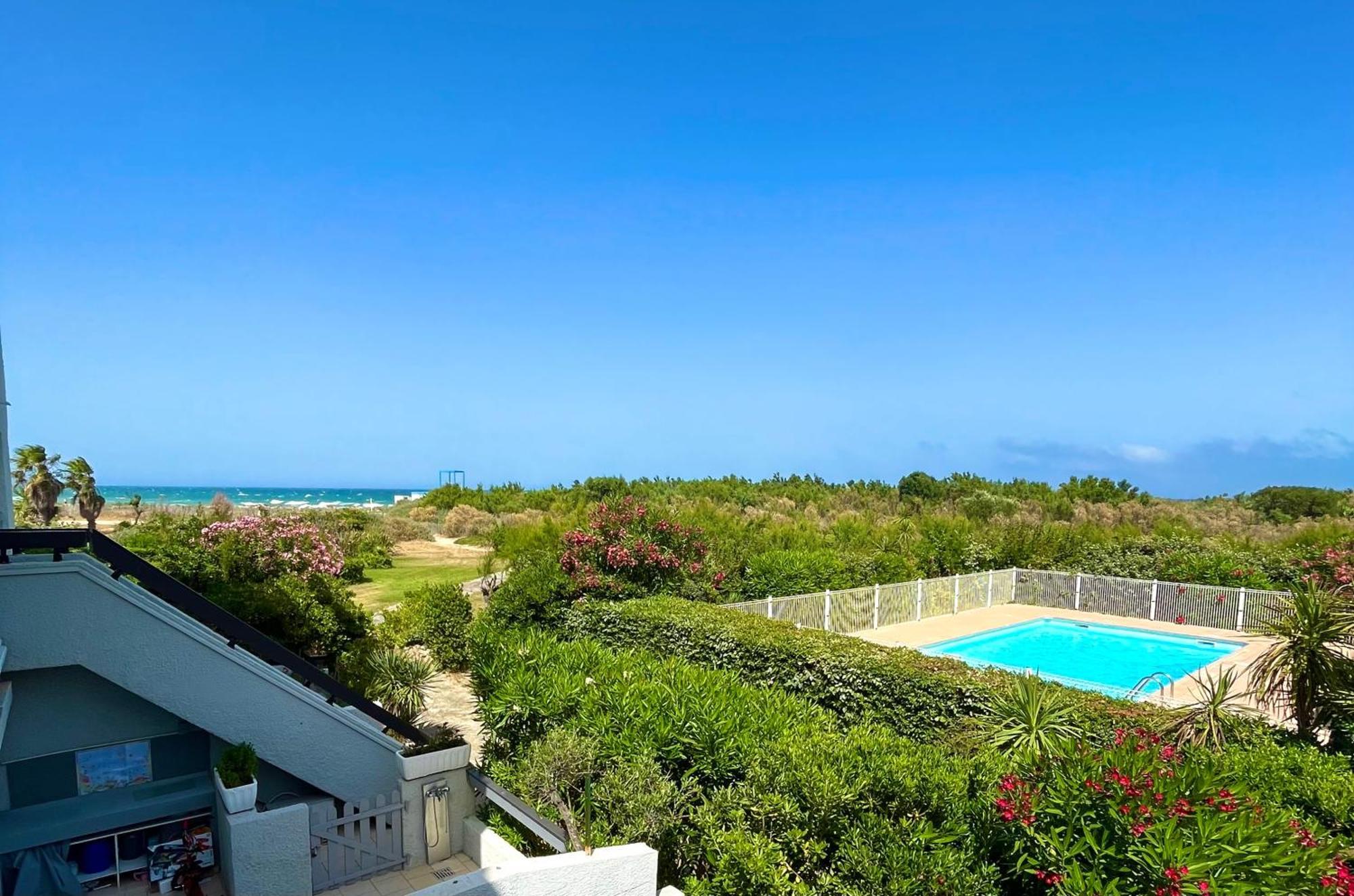 Appartement Entre La Lagune Et La Mer Avec Piscine, Direct Plage, Vue Partielle Mer Saint-Cyprien  Exterior photo